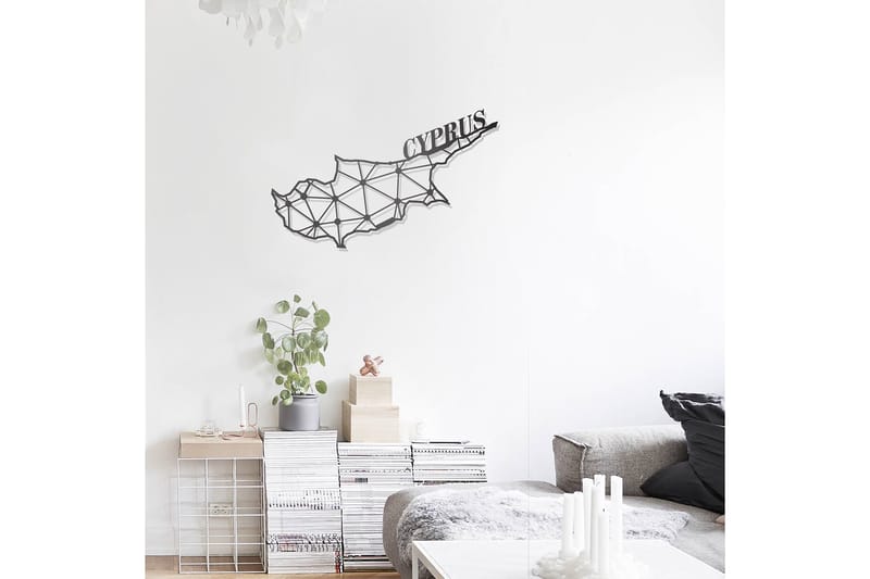 Dekorativ Väggdekor 43x70 cm - Svart - Inredning - Väggdekor - Skylt - Plåtskyltar