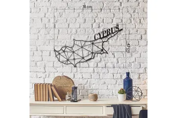 Dekorativ Väggdekor 43x70 cm - Svart - Inredning - Väggdekor - Skylt - Plåtskyltar