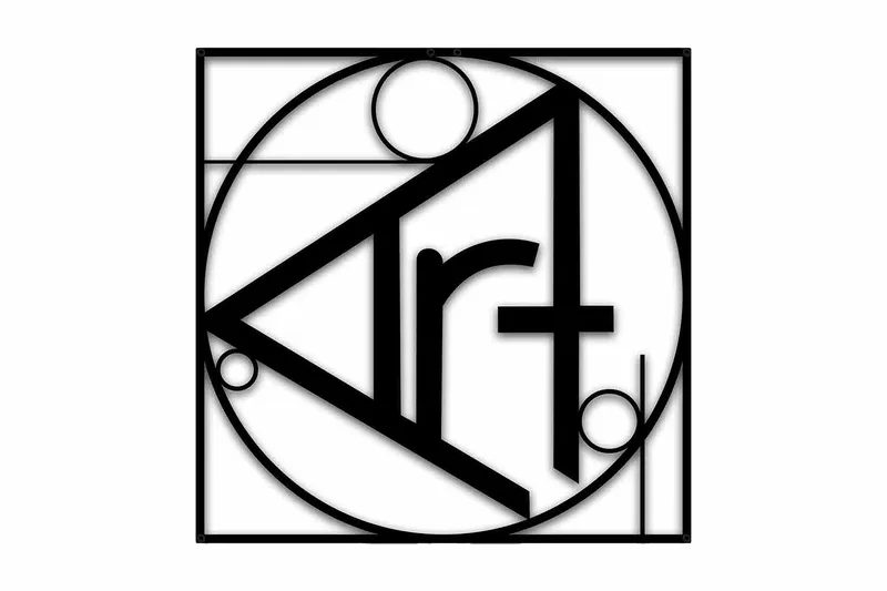 Dekorativ Väggdekor 49x49 cm, Svart