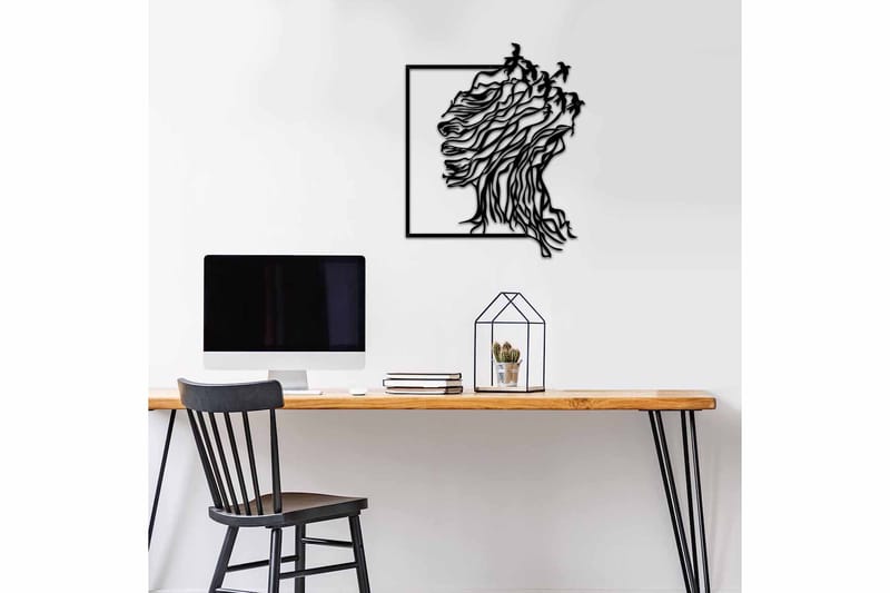 Dekorativ Väggdekor 49x59 cm - Svart - Inredning - Väggdekor - Skylt - Plåtskyltar