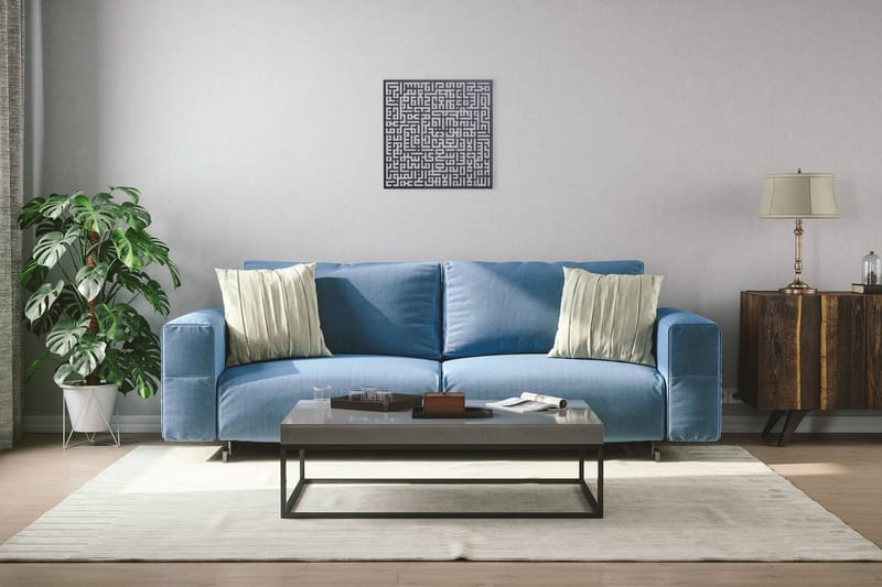 Dekorativ Väggdekor 50x50 cm - Svart - Inredning - Väggdekor - Skylt - Plåtskyltar