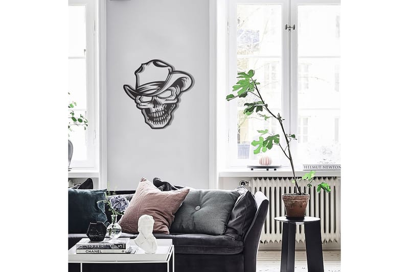 Dekorativ Väggdekor 50x50 cm - Svart - Inredning - Väggdekor - Skylt - Plåtskyltar