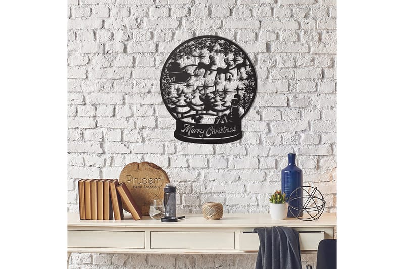 Dekorativ Väggdekor 50x50 cm - Svart - Inredning - Väggdekor - Skylt - Plåtskyltar