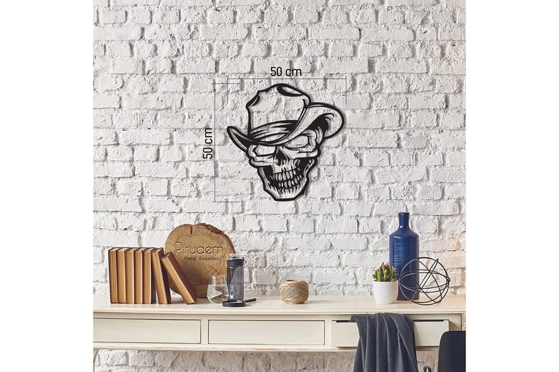 Dekorativ Väggdekor 50x50 cm - Svart - Inredning - Väggdekor - Skylt - Plåtskyltar