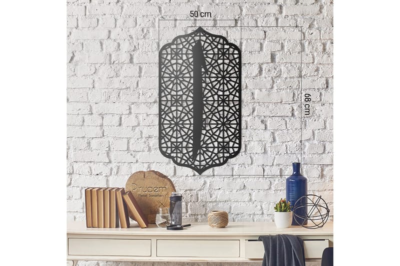 Dekorativ Väggdekor 50x68 cm - Svart - Inredning - Väggdekor - Skylt - Plåtskyltar