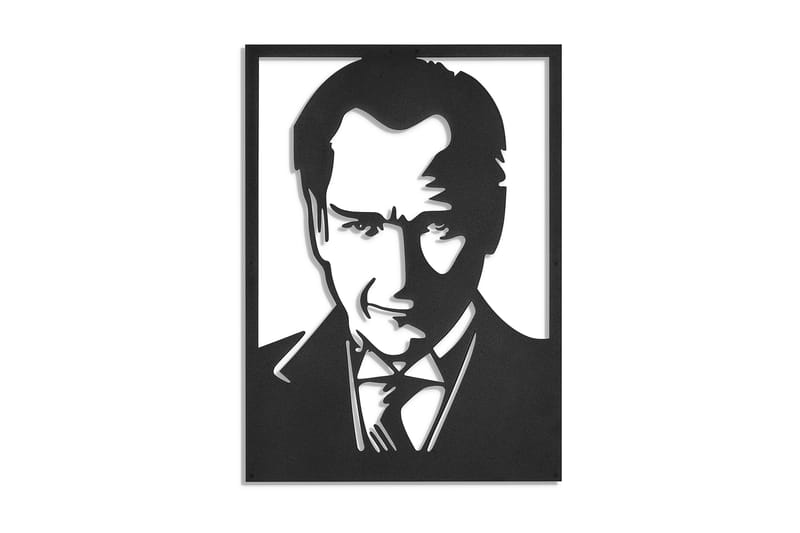 Dekorativ Väggdekor 50x70 cm - Svart - Inredning - Väggdekor - Skylt - Plåtskyltar