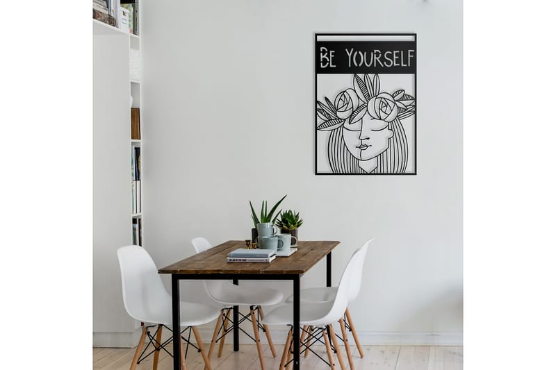 Dekorativ Väggdekor 50x70 cm - Svart - Inredning - Väggdekor - Skylt - Plåtskyltar
