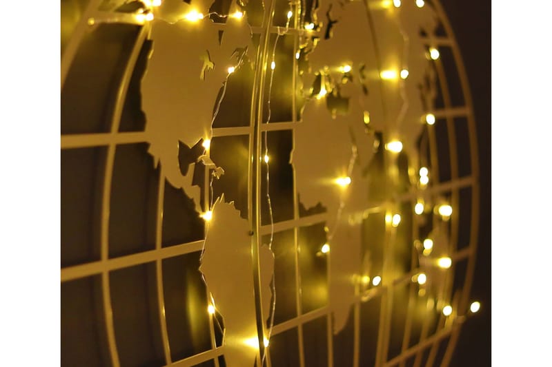 Dekorativ Väggdekor 60x120 cm - GOLD - Inredning - Väggdekor - Skylt - Plåtskyltar