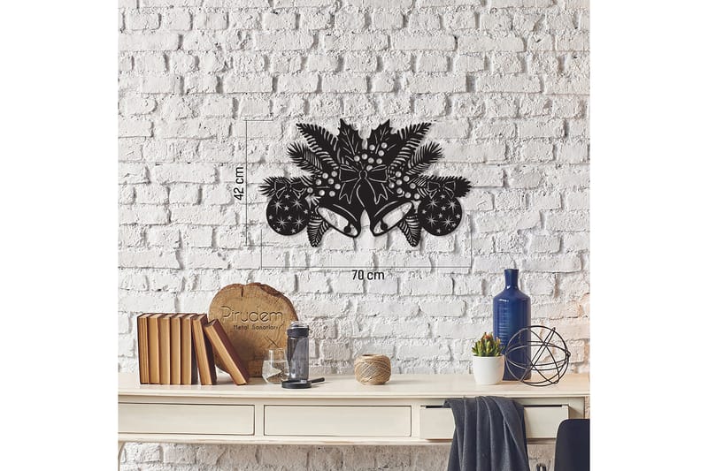 Dekorativ Väggdekor 70x42 cm - Svart - Inredning - Väggdekor - Skylt - Plåtskyltar
