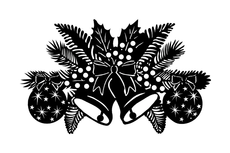 Dekorativ Väggdekor 70x42 cm, Svart