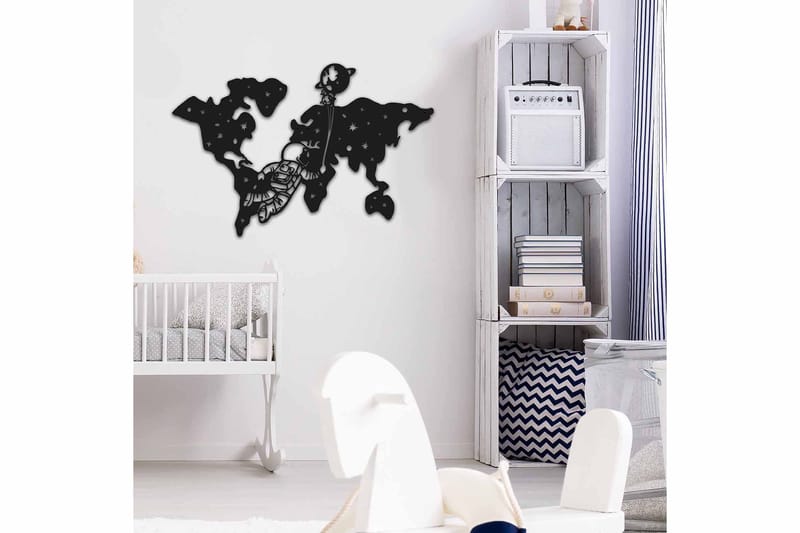 Dekorativ Väggdekor 74x49 cm - Svart - Inredning - Väggdekor - Skylt - Plåtskyltar