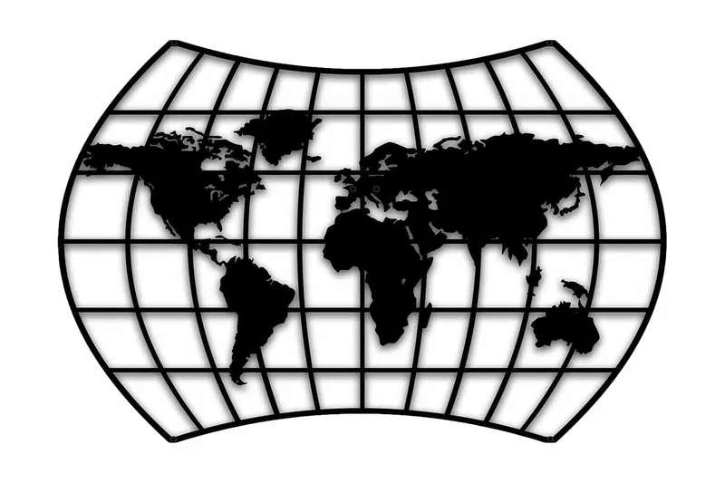 Dekorativ Väggdekor 74x49 cm - Svart - Inredning - Väggdekor - Skylt - Plåtskyltar