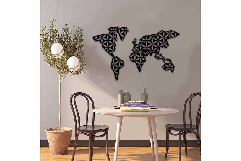 Dekorativ Väggdekor 87x54 cm - Svart - Inredning - Väggdekor - Skylt - Plåtskyltar