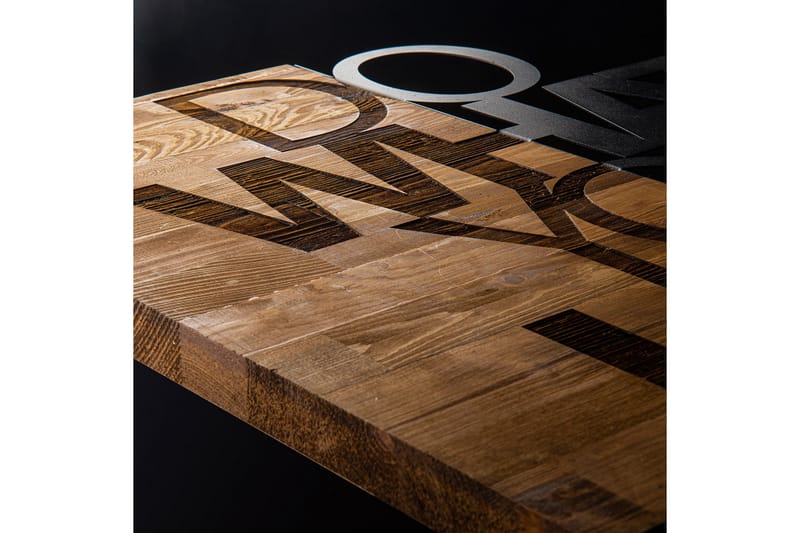 Do What You Love Väggdekor - Svart/Valnöt - Inredning - Väggdekor - Skylt - Plåtskyltar