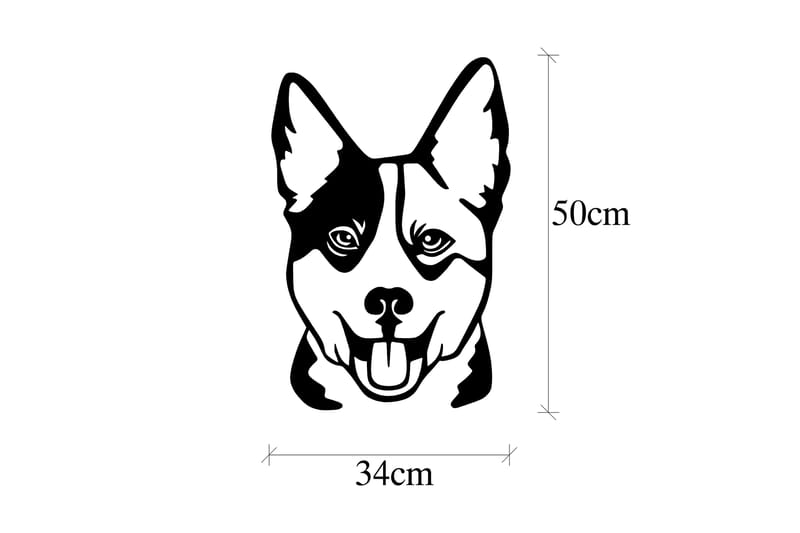 Dog 10 Väggdekor - Svart - Inredning - Väggdekor - Skylt - Plåtskyltar