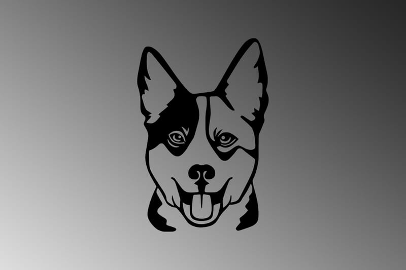 Dog 10 Väggdekor - Svart - Inredning - Väggdekor - Skylt - Plåtskyltar