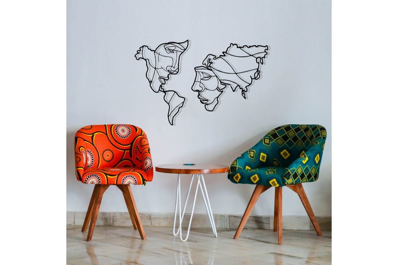 Duplicate 2 Väggdekor - Svart - Inredning - Väggdekor - Skylt - Plåtskyltar