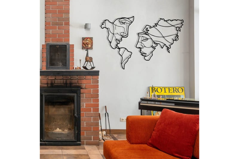 Duplicate 2 Väggdekor - Svart - Inredning - Väggdekor - Skylt - Plåtskyltar