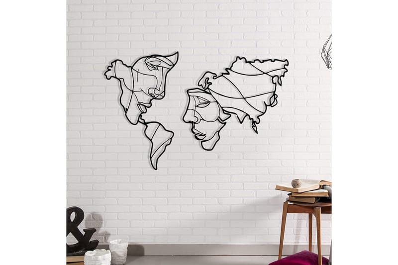 Duplicate 2 Väggdekor - Svart - Inredning - Väggdekor - Skylt - Plåtskyltar