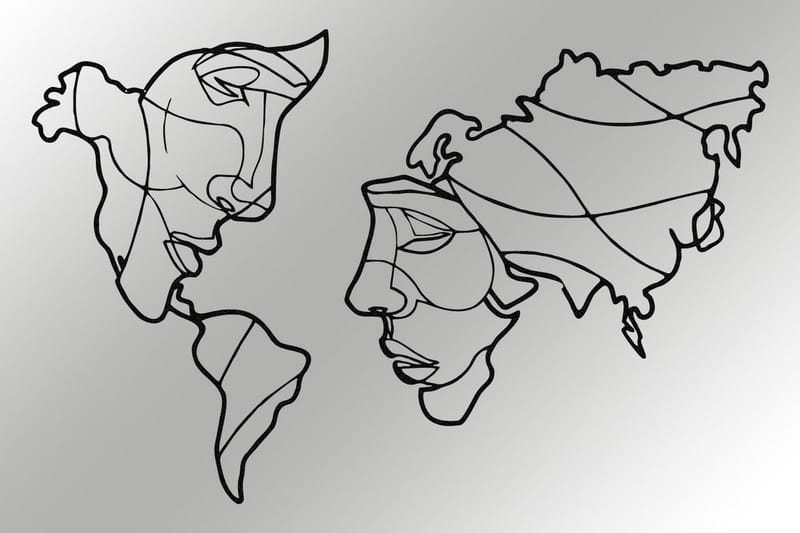 Duplicate Väggdekor - Svart - Inredning - Väggdekor - Skylt - Plåtskyltar