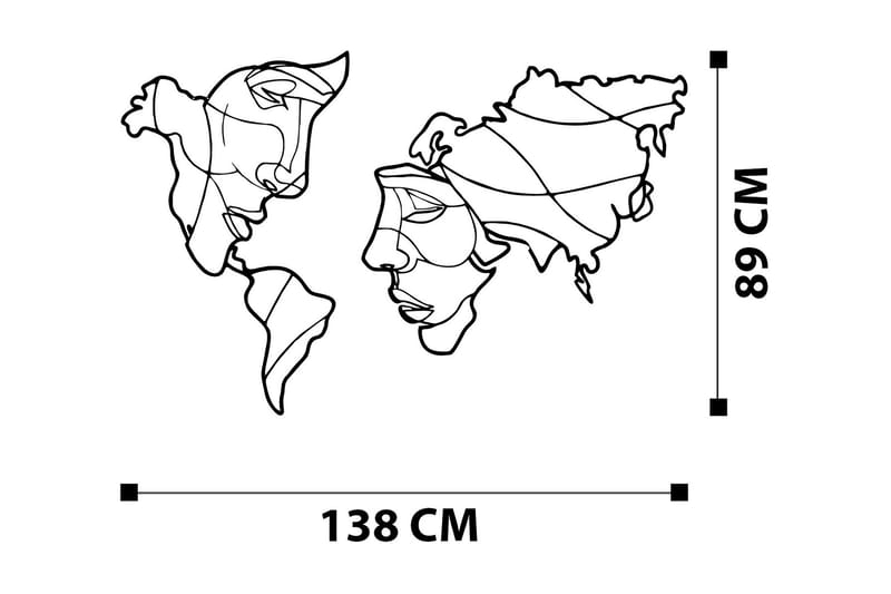 Duplicate Väggdekor - Svart - Inredning - Väggdekor - Skylt - Plåtskyltar
