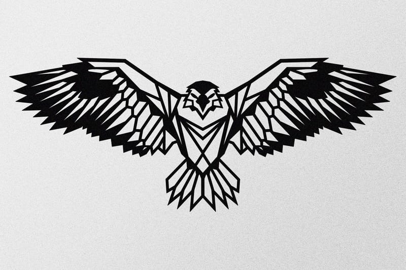 Eagle 3 Metal Decor Väggdekor - Svart - Inredning - Väggdekor - Skylt - Plåtskyltar