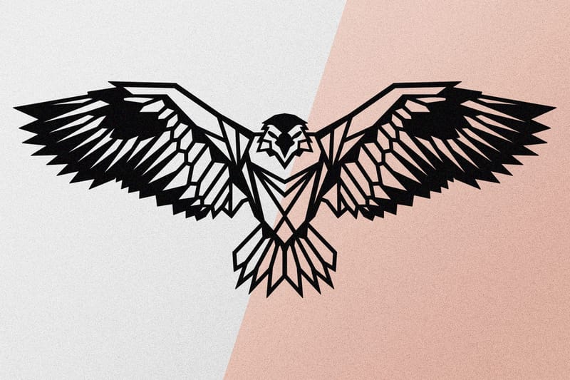 Eagle 3 Metal Decor Väggdekor - Svart - Inredning - Väggdekor - Skylt - Plåtskyltar