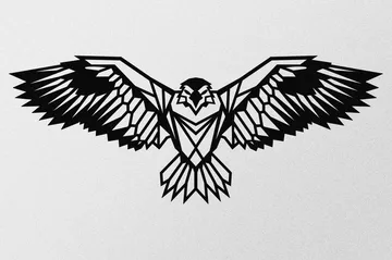 Eagle 3 Metal Decor Väggdekor - Svart - Inredning - Väggdekor - Skylt - Plåtskyltar