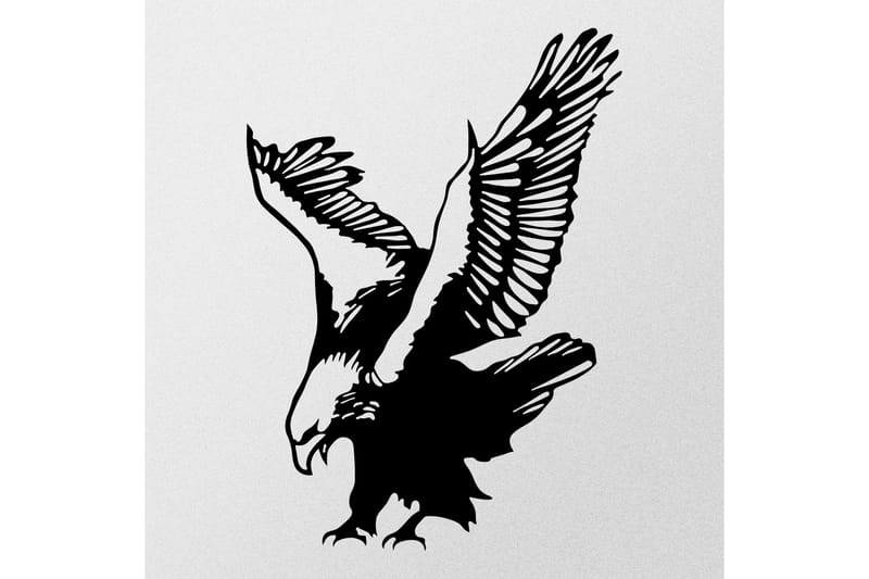 Eagle Metal Decor Väggdekor - Svart - Inredning - Väggdekor - Skylt - Plåtskyltar