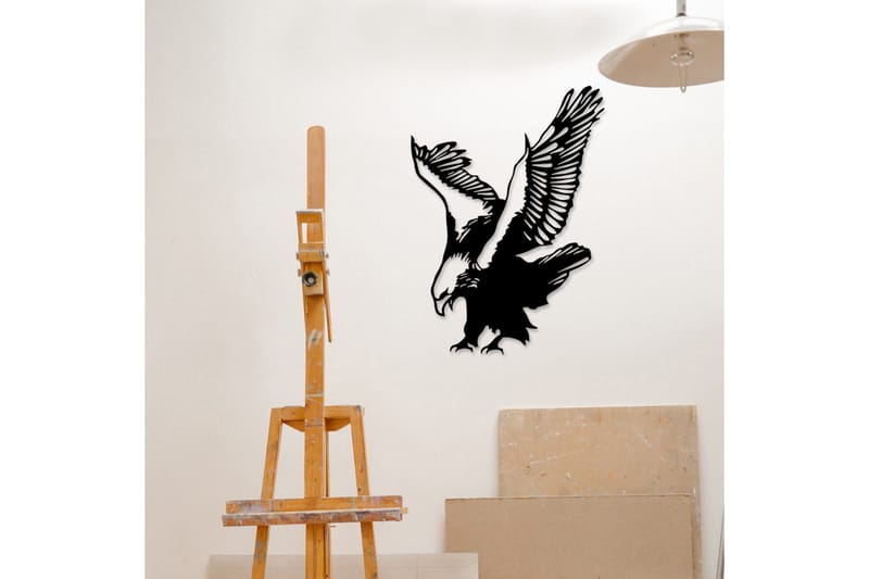 Eagle Metal Decor Väggdekor - Svart - Inredning - Väggdekor - Skylt - Plåtskyltar
