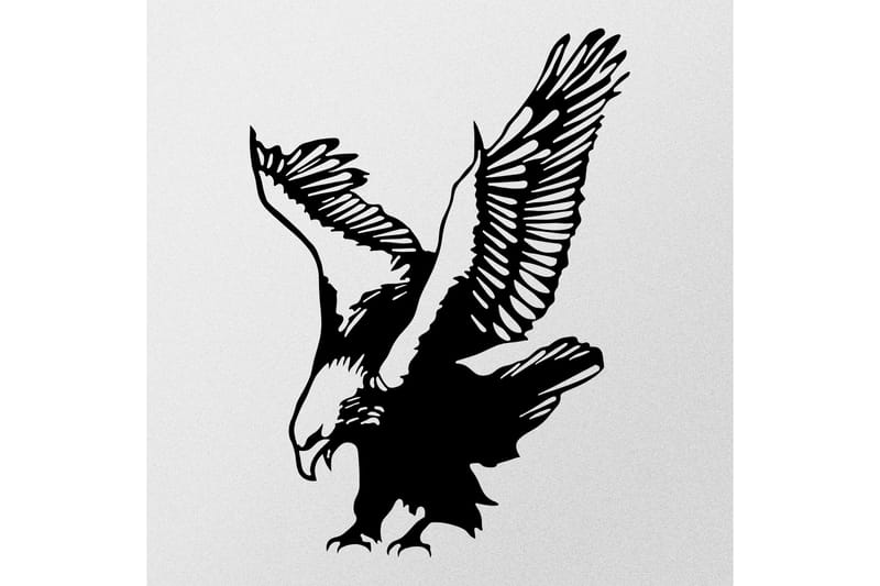 Eagle Metal Decor Väggdekor - Svart - Inredning - Väggdekor - Skylt - Plåtskyltar