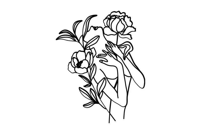 Elif Väggdekor, Svart