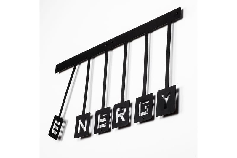 Energy Väggdekor - Svart - Inredning - Väggdekor - Skylt - Plåtskyltar