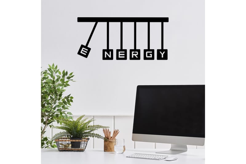 Energy Väggdekor - Svart - Inredning - Väggdekor - Skylt - Plåtskyltar