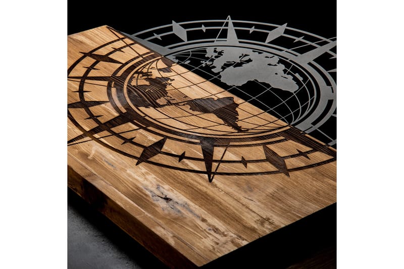 Esila Väggdekor - Svart/Valnöt - Inredning - Väggdekor - Skylt - Plåtskyltar