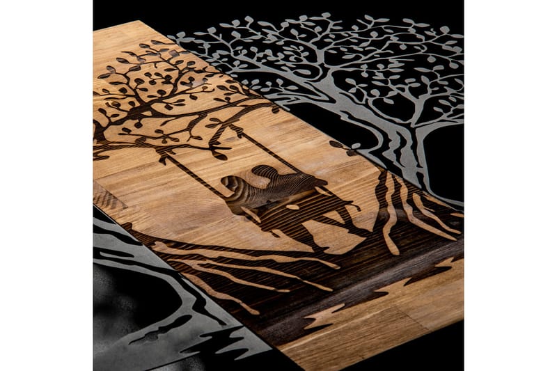 Eva Väggdekor - Svart/Valnöt - Inredning - Väggdekor - Skylt - Plåtskyltar