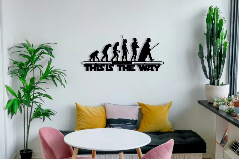 Evolution Väggdekor - Svart - Inredning - Väggdekor - Skylt - Plåtskyltar