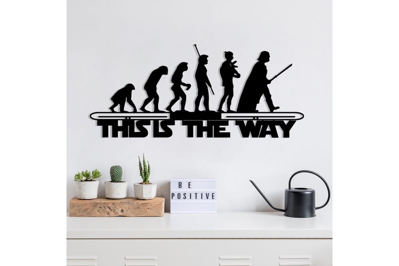 Evolution Väggdekor - Svart - Inredning - Väggdekor - Skylt - Plåtskyltar