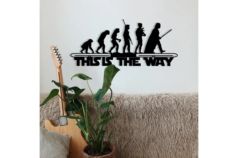Evolution Väggdekor - Svart - Inredning - Väggdekor - Skylt - Plåtskyltar