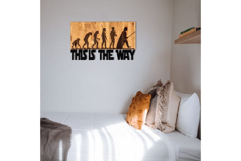 Evolution Väggdekor - Svart/Valnöt - Inredning - Väggdekor - Skylt - Plåtskyltar