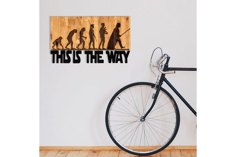 Evolution Väggdekor - Svart/Valnöt - Inredning - Väggdekor - Skylt - Plåtskyltar