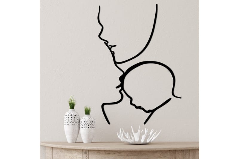 Family Väggdekor - Svart - Inredning - Väggdekor - Skylt - Plåtskyltar