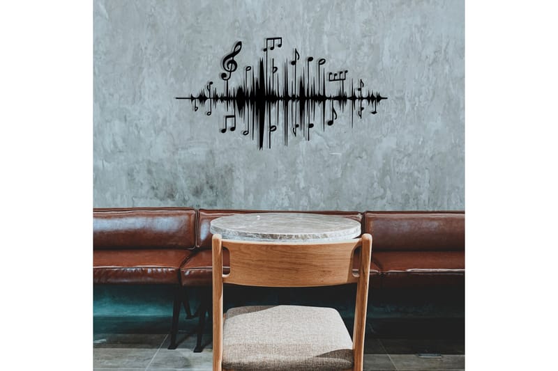Feel the Music Väggdekor - Svart - Inredning - Väggdekor - Skylt - Plåtskyltar