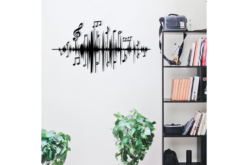 Feel the Music Väggdekor - Svart - Inredning - Väggdekor - Skylt - Plåtskyltar