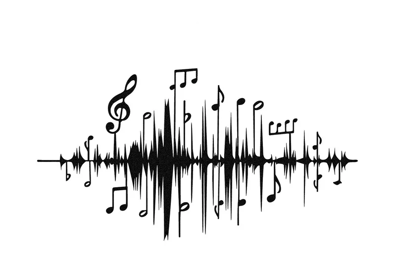 Feel the Music Väggdekor - Svart - Inredning - Väggdekor - Skylt - Plåtskyltar