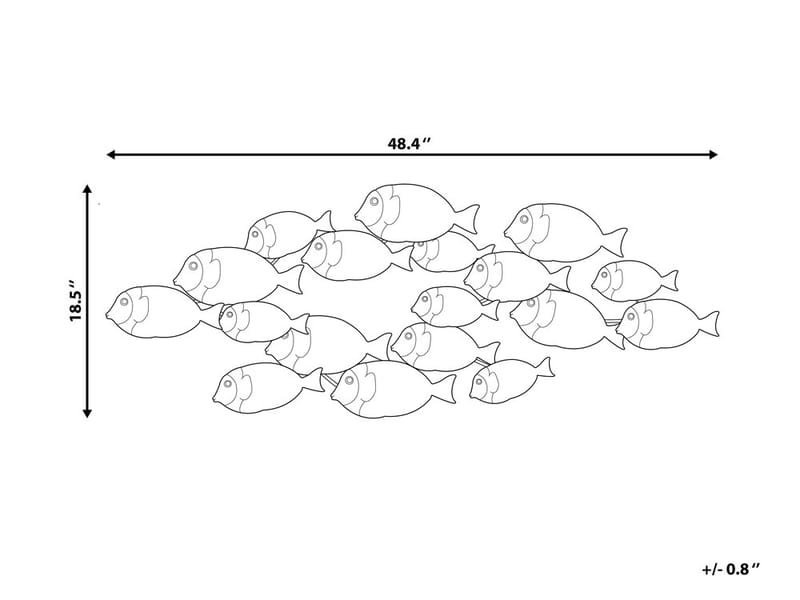 Fermium Väggdekoration 123 cm - Grön - Inredning - Väggdekor - Skylt - Plåtskyltar
