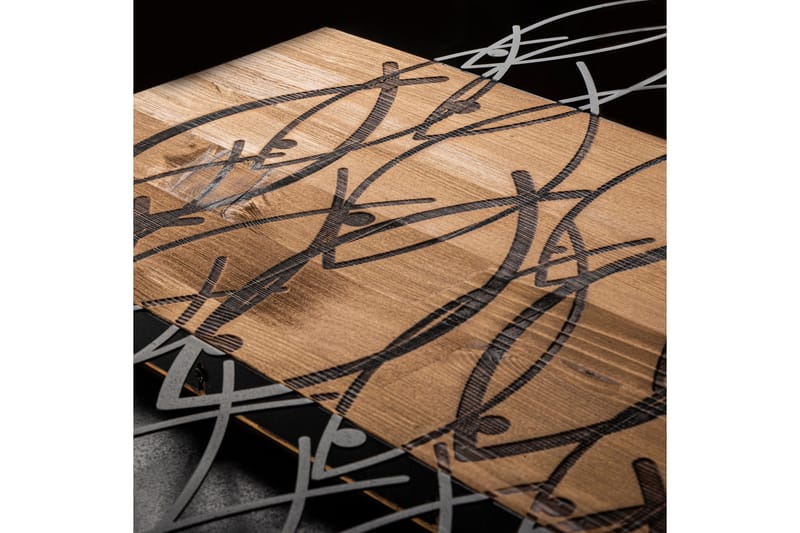 Fish Väggdekor - Svart/Valnöt - Inredning - Väggdekor - Skylt - Plåtskyltar