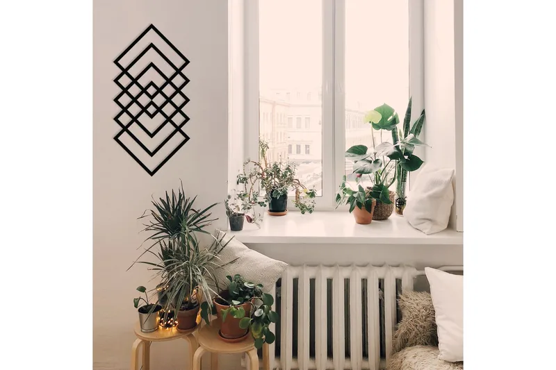 Geometry Väggdekor - Svart - Inredning - Väggdekor - Skylt - Plåtskyltar