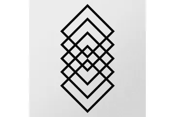 Geometry Väggdekor - Svart - Inredning - Väggdekor - Skylt - Plåtskyltar