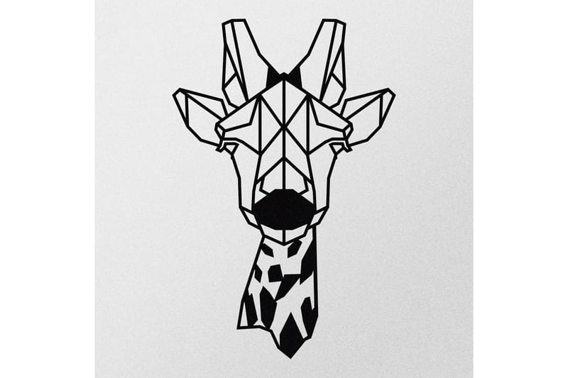 Giraffe Metal Decor Väggdekor - Svart - Inredning - Väggdekor - Skylt - Plåtskyltar